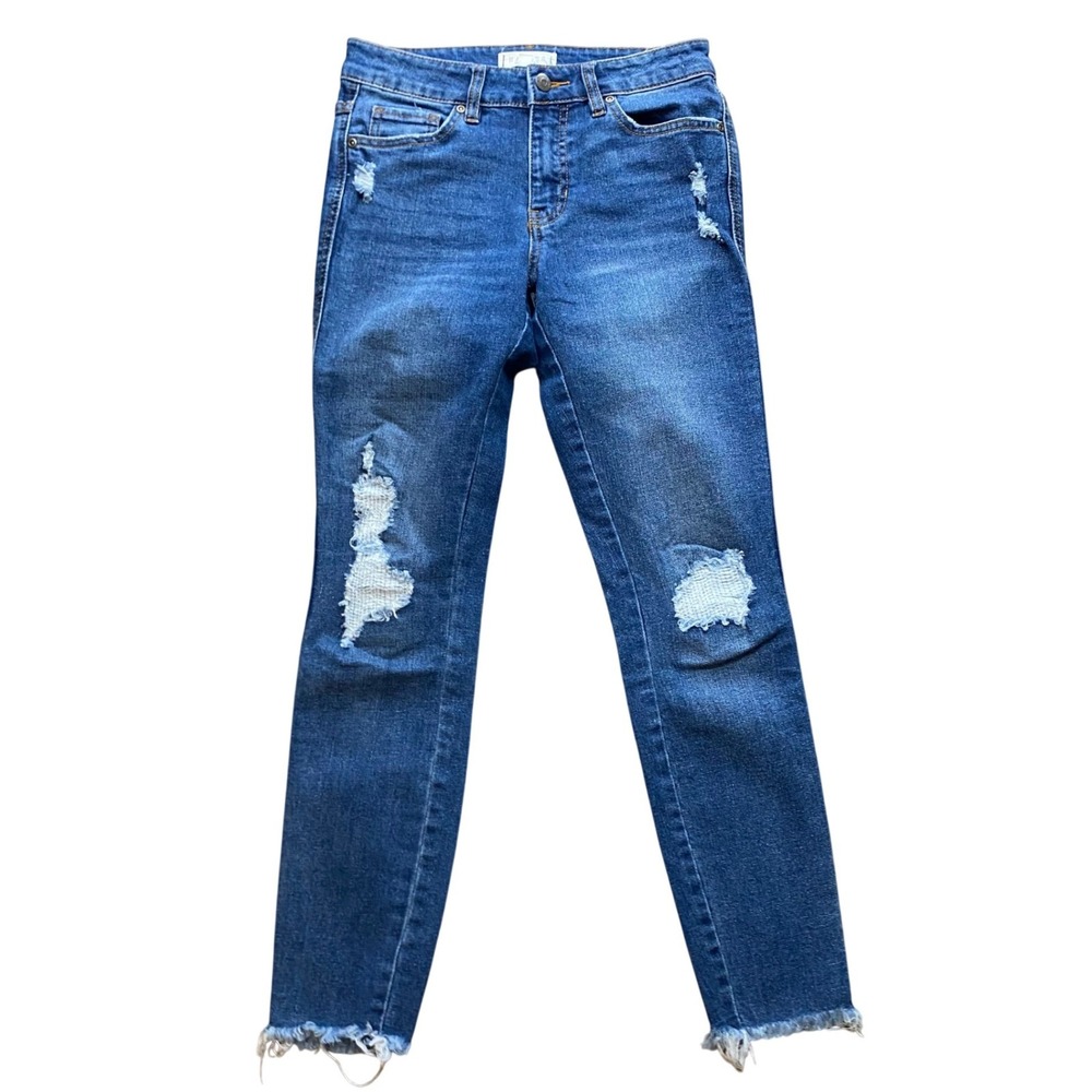 Harper Heritage Jeans‎ Mid Rise Skinny Raw Hem Womens Size 27, Skinny Jeans